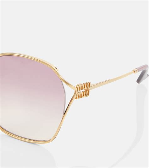 miu square sunglasses